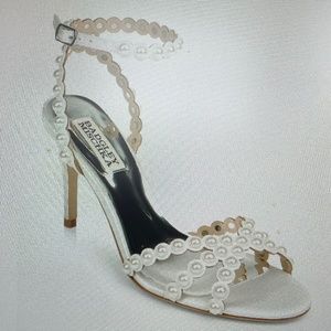 Badgley Muschka Banksy Pearl Stud Stiletto Sandals